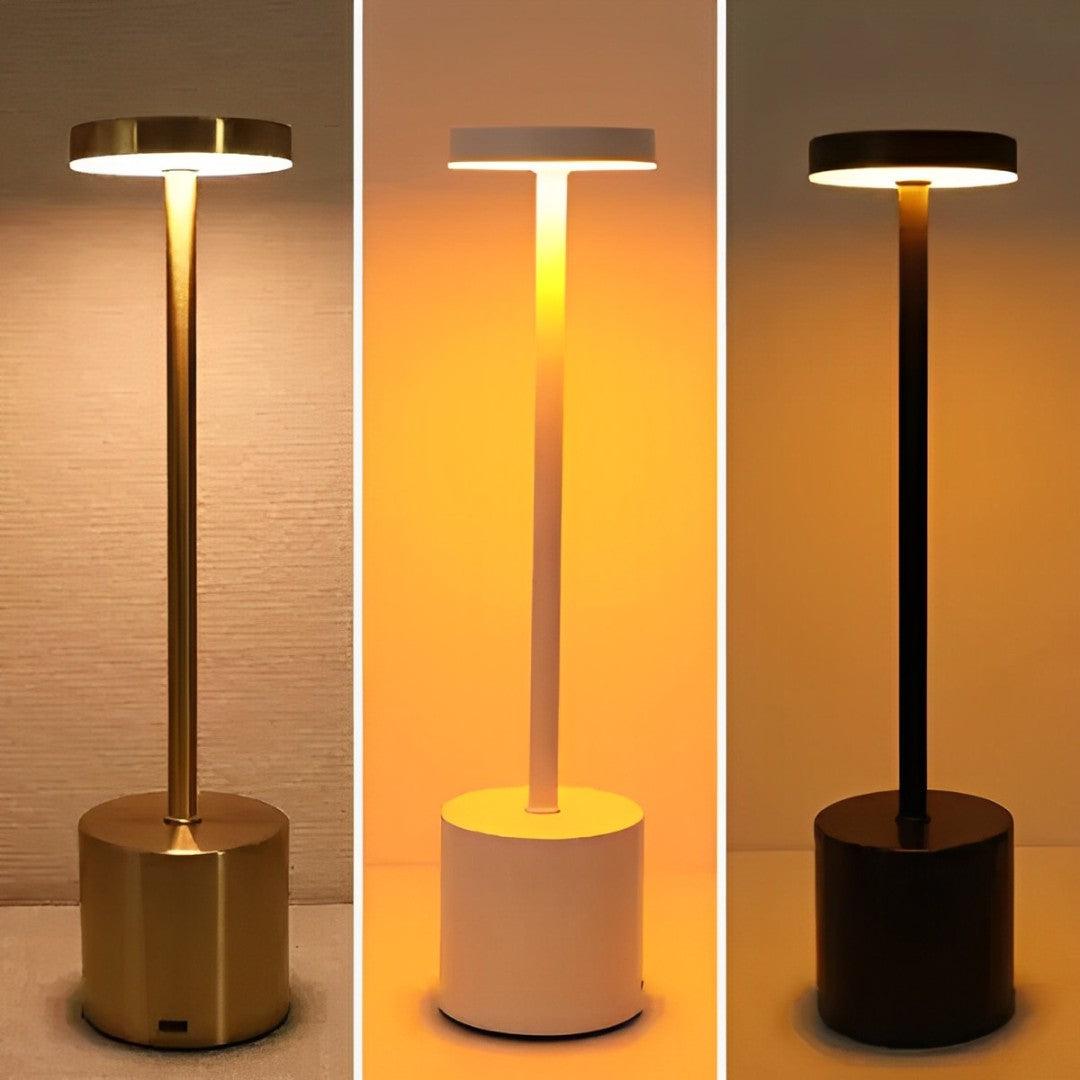 Luminária de LED Portátil Touch Recarregável 3 Tons Lune - Desconto Progressivo