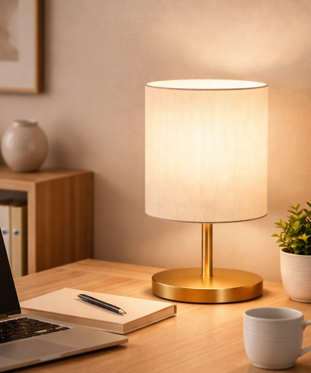 Abajur de Mesa Ravenna Base em Cerâmica Decorativo