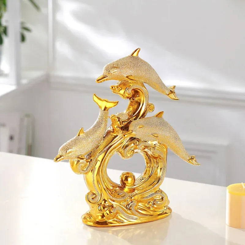 estatua-de-golfinhos-em-ceramica