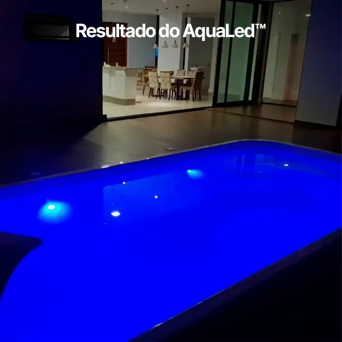 Kit de Luminárias para Piscina RGB 13 LEDS Sem Fios com Controle Remoto - AquaLed™