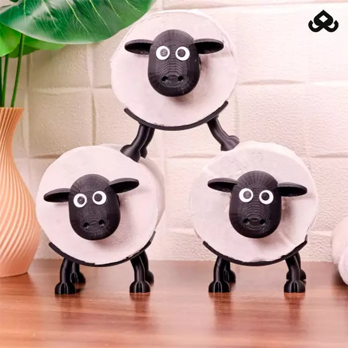 Suporte Decorativo de Ovelha para Papel Higiênico