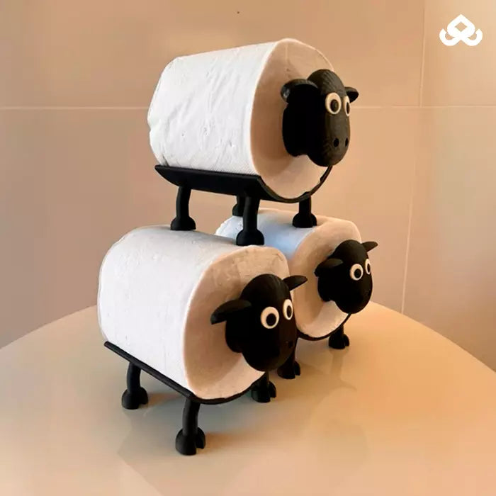Suporte Decorativo de Ovelha para Papel Higiênico