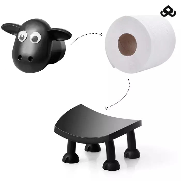 Suporte Decorativo de Ovelha para Papel Higiênico