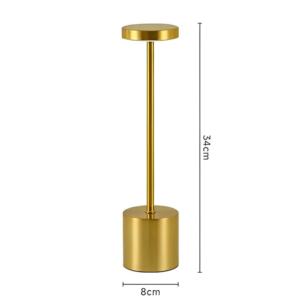 Luminária de LED Portátil Touch Recarregável 3 Tons Lune - Desconto Progressivo