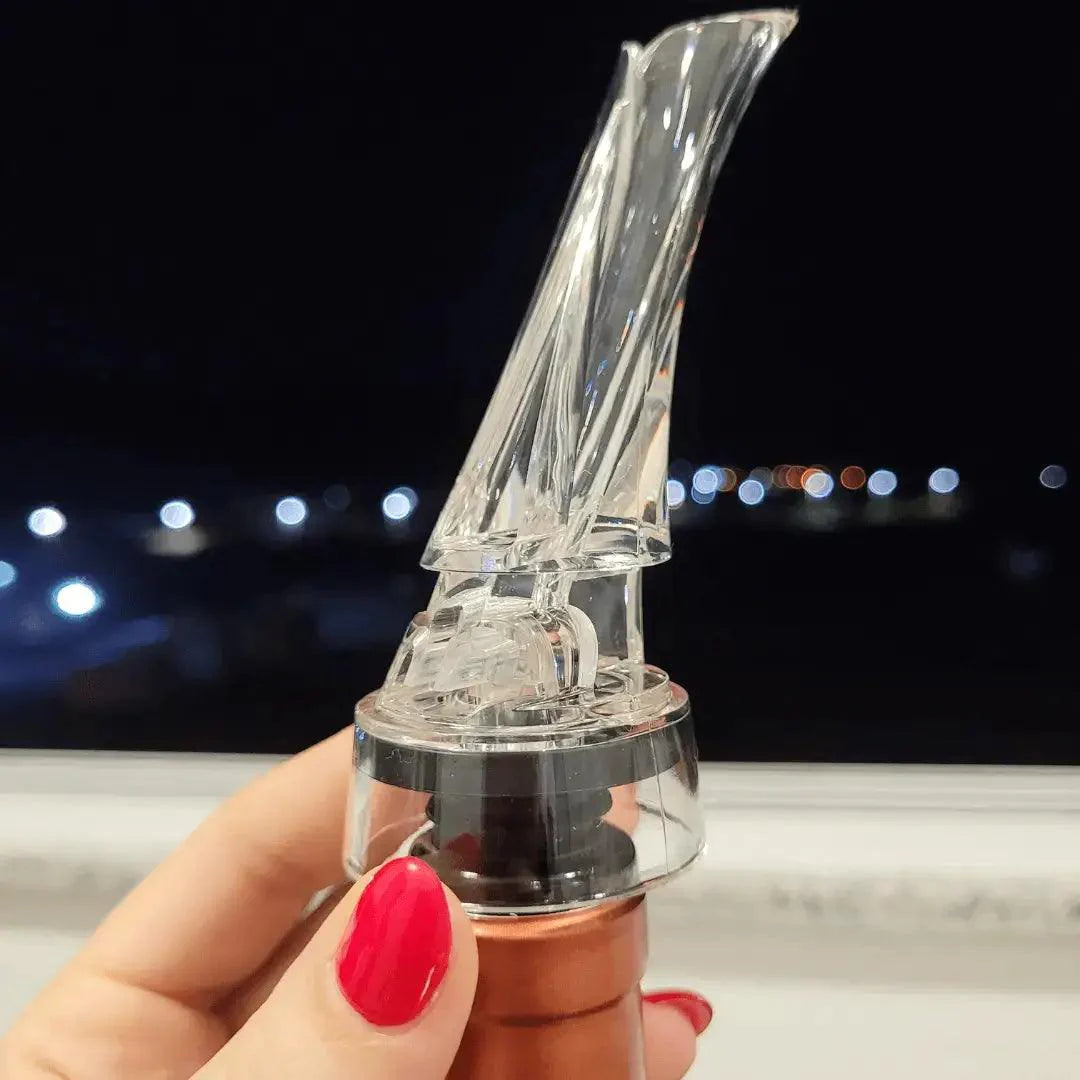 Aerador de Vinho Encaixe Direto na Garrafa Corta-Gotas