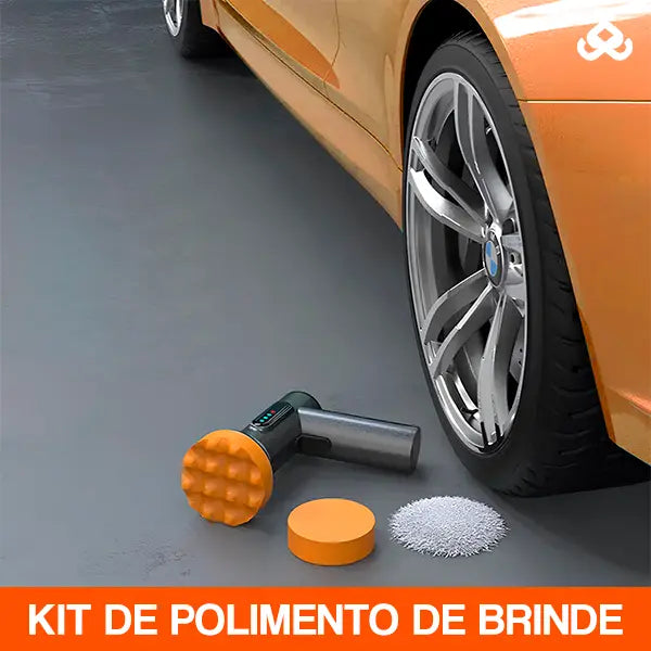 Politriz Profissional Portátil Sem Fio à Bateria + Kit de Polimento de Brinde - PoliMax™