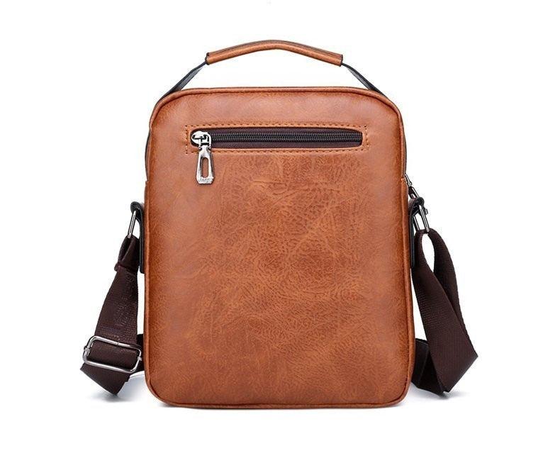 Bolsa Masculina Jеер de Couro + Carteira de Couro Brinde