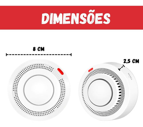 Detector Inteligente De Fumaça Wifi Alarme Sonoro Incendio