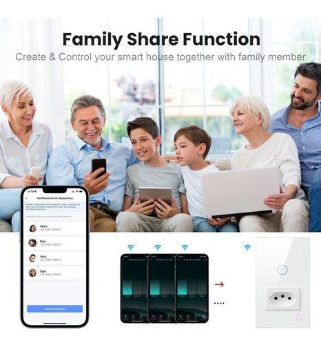 Interruptor Wifi 1 Botão + Tomada Casa Inteligente Voz Alexa
