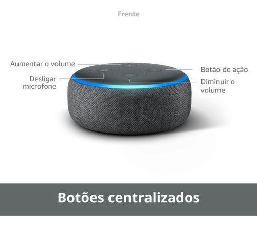 Amazon Echo Dot 3rd Gen com assistente virtual Alexa