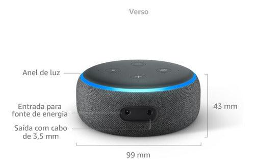 Amazon Echo Dot 3rd Gen com assistente virtual Alexa