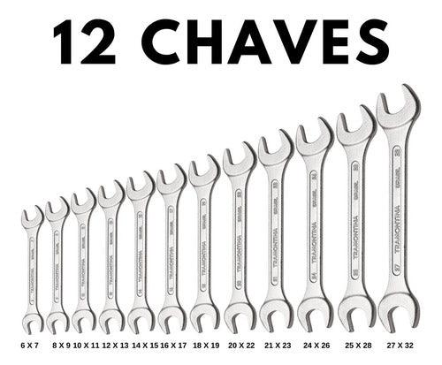 Jogo Chave Fixa 12 Peças 6mm A 32mm - Tramontina