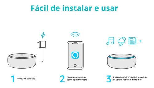 Amazon Echo Dot 3rd Gen com assistente virtual Alexa