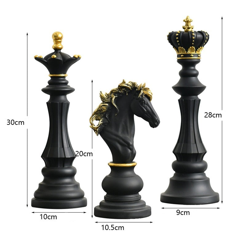 escultura-pecas-de-xadrez-conjunto-decorativo-3-pecas