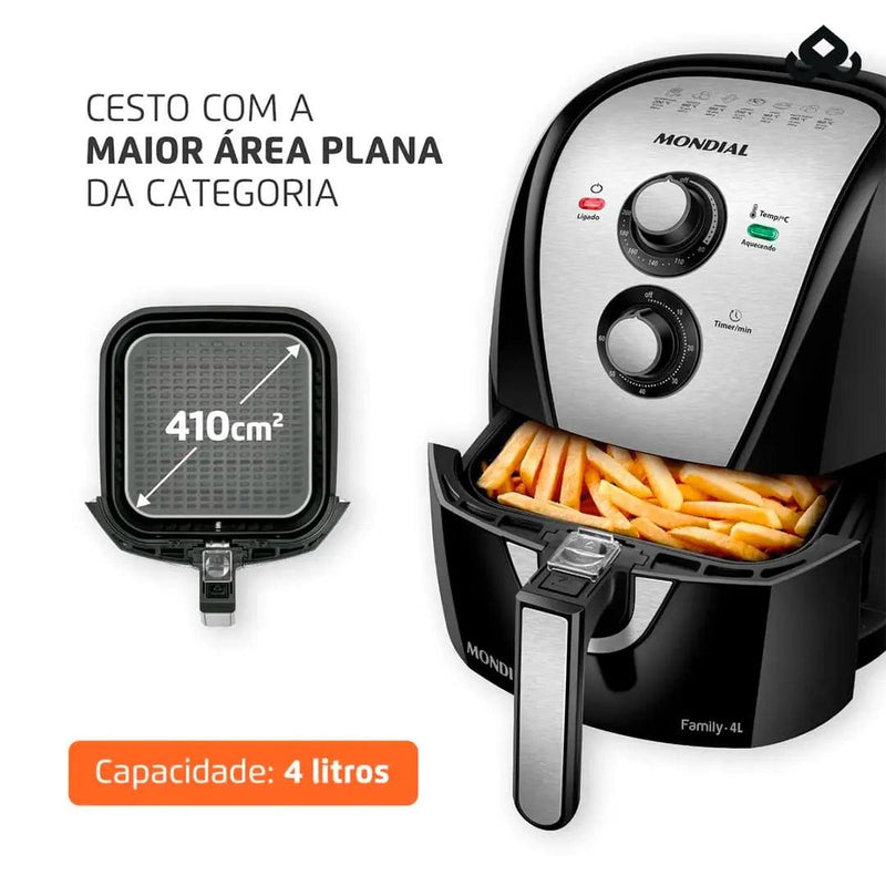 Fritadeira Air Fryer 4 Litros 1500w 20a Mondial