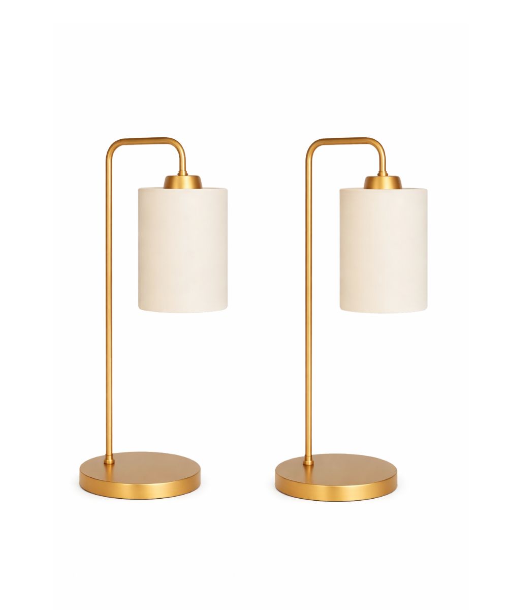 Conjunto Abajur Luminária Mesa Évora