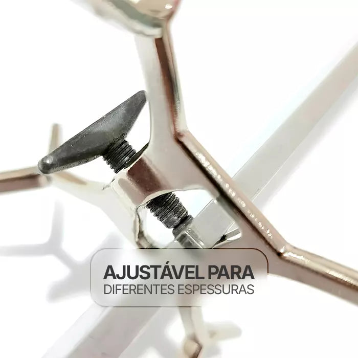 Kit de Travas para Espetos Simples em Inox Ajustável para Churrasco