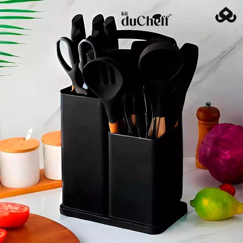 Kit de Utensílios de Luxo Completo para Cozinha com 19 Peças - DuCheff™