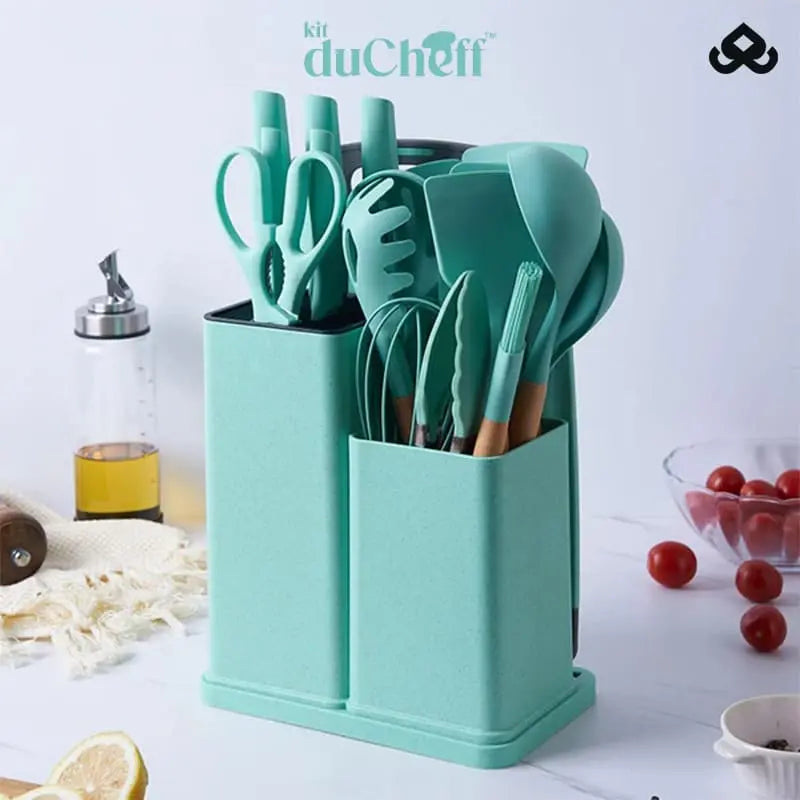 Kit de Utensílios de Luxo Completo para Cozinha com 19 Peças - DuCheff™