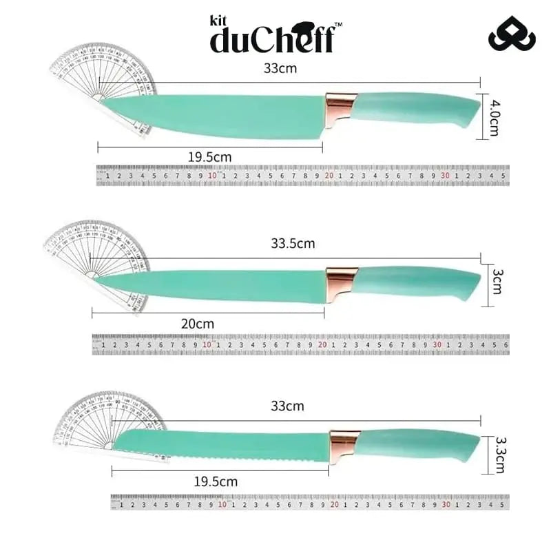 Kit de Utensílios de Luxo Completo para Cozinha com 19 Peças - DuCheff™