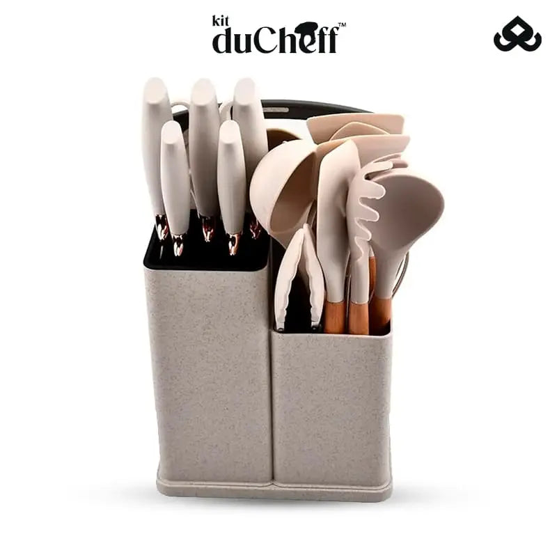 Kit de Utensílios de Luxo Completo para Cozinha com 19 Peças - DuCheff™