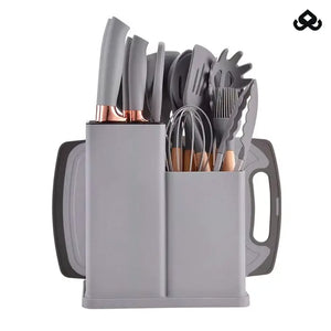 Kit de Utensílios de Luxo para Cozinha com 18 Peças + Tábua para Corte de BRINDE - DuCheff™
