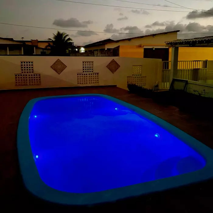 Kit de Luminárias para Piscina RGB 13 LEDS Sem Fios com Controle Remoto - AquaLed™
