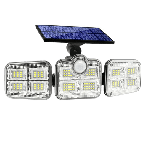 Refletor Led Solar Com 3 Cabeças 800W - EcoLight