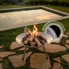 Tacho Rústico - Lareira Externa Portátil 55CM em Aço