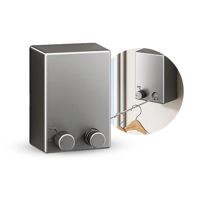 Varal Retrátil Invisível de Aço Inoxidável 4.2m - Varalux™