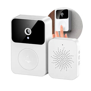 Campainha Inteligente Sem Fio Recarregável com Câmera Visão Noturna WiFi
