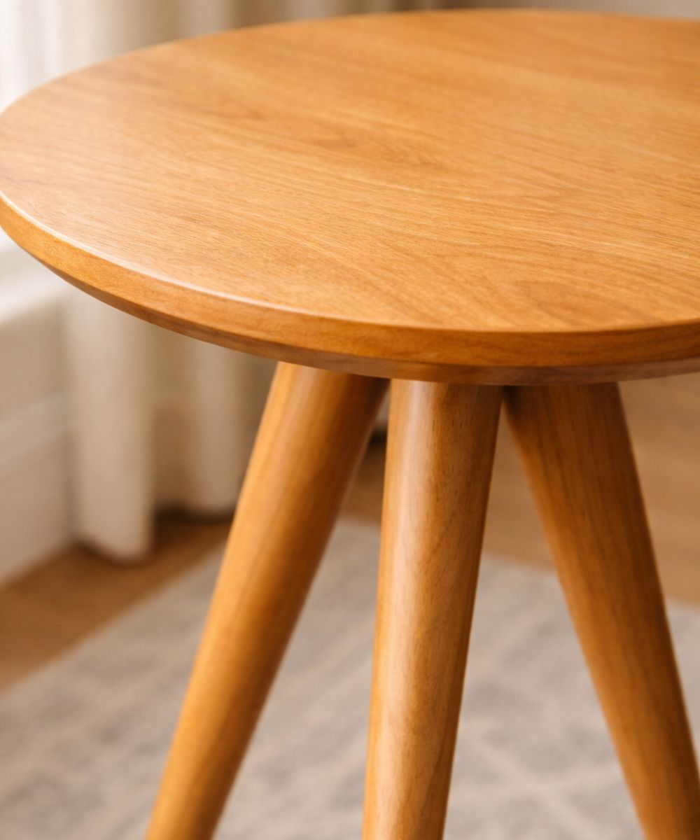 Mesa Lateral Sylv 68cm em Madeira MDF para Sofá