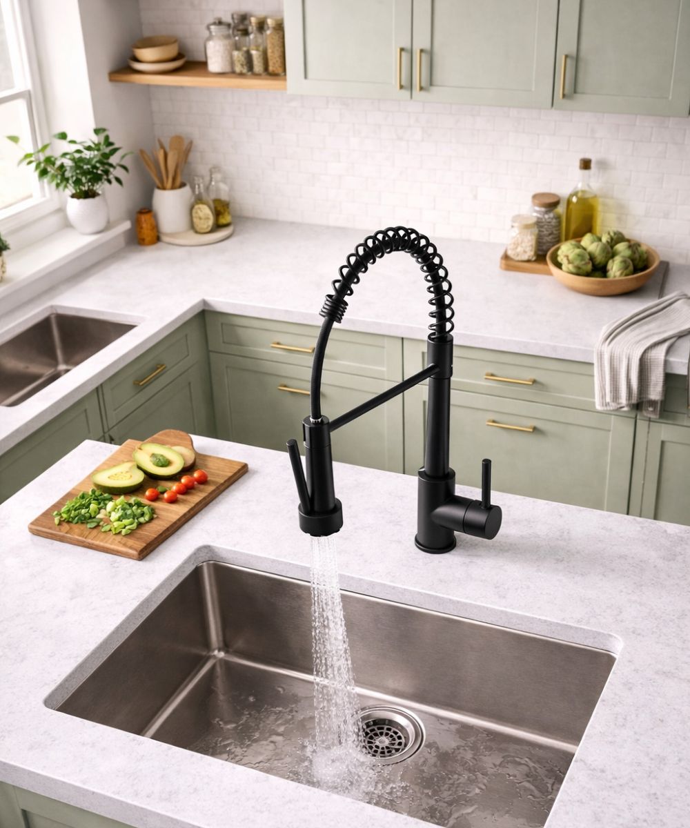 Torneira Aquen Gourmet para Cozinha Design Moderno Inox
